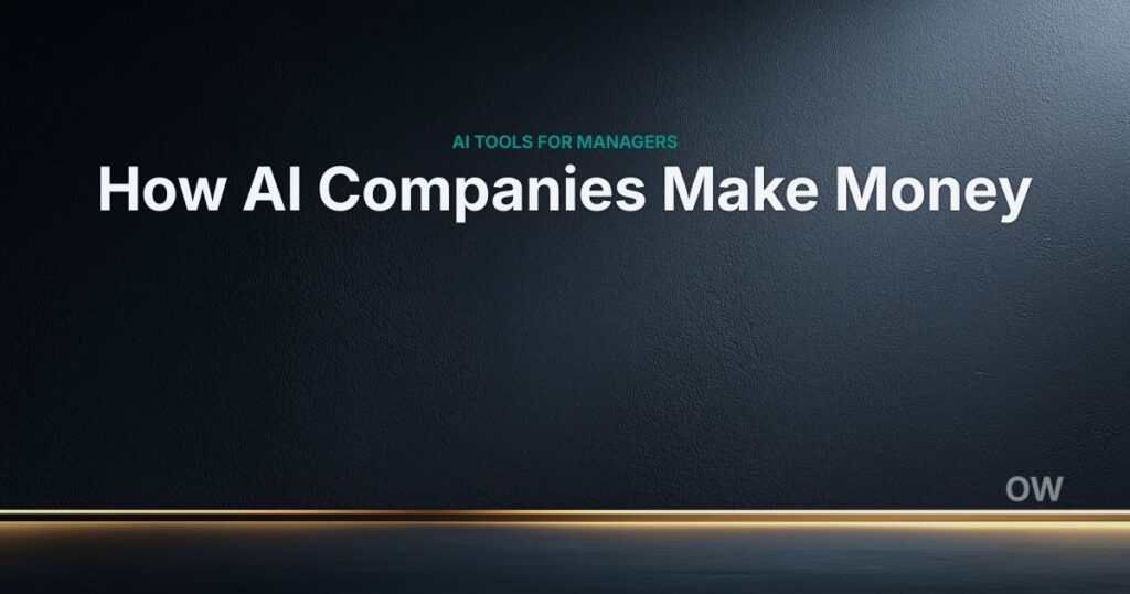 how do ai companies make money