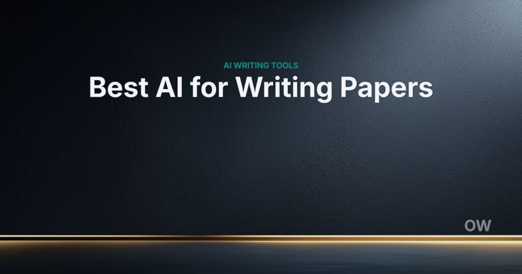 best ai for writing papers